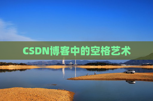 CSDN博客中的空格艺术